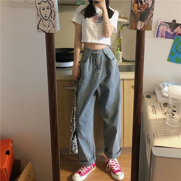 women's jeans woman breech breeches high waist clothes wide leg denim blue streetwear vintage quality fashion harajuku slacks straight
women's jeans woman breech breeches high waist clothes wide leg denim blue streetwear vintage quality fashion harajuku slacks straight