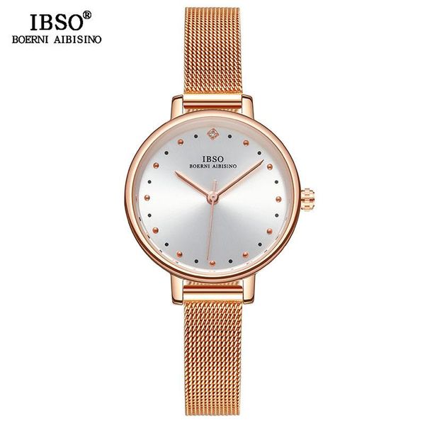 wristwatches ibso original watches women watch stainless steel quartz 2021 rose gold ladies wrist relogio feminino for gift, Slivery;brown
wristwatches ibso original watches women watch stainless steel quartz 2021 rose gold ladies wrist relogio feminino for gift, Slivery;brown