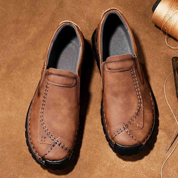 dress shoes golden sapling classic men's casual genuine leather soft rubber men loafers comfortable driving flats leisure walking, Black 
dress shoes golden sapling classic men's casual genuine leather soft rubber men loafers comfortable driving flats leisure walking, Black