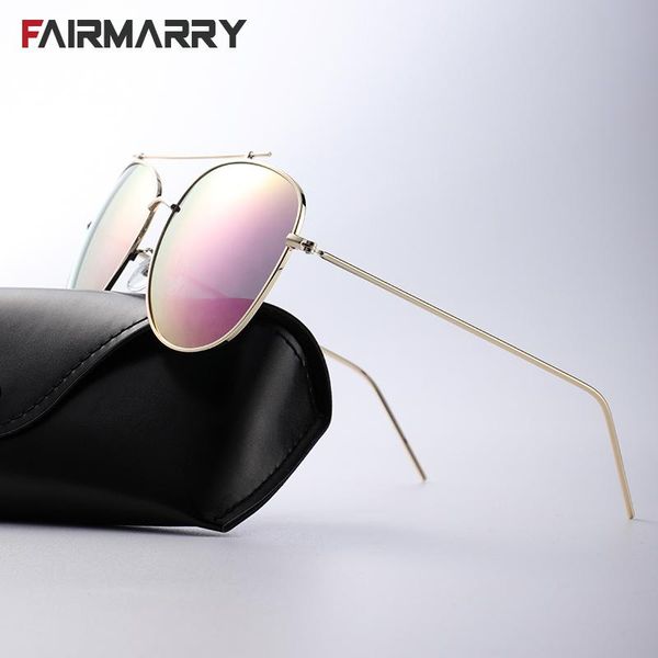 sunglasses fairmarry pilot polarized for women double-beam wrap sun glasses elegant pink coated lens eyewear, White;black
sunglasses fairmarry pilot polarized for women double-beam wrap sun glasses elegant pink coated lens eyewear, White;black