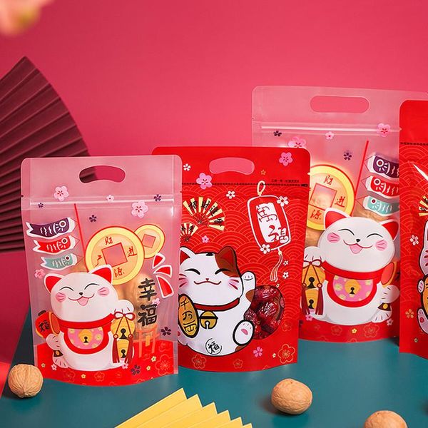 gift wrap 100pcs cartoon lucky cat nougat snowflake crisp seal bag dried fruit plastic zipper packaging tote bags
gift wrap 100pcs cartoon lucky cat nougat snowflake crisp seal bag dried fruit plastic zipper packaging tote bags