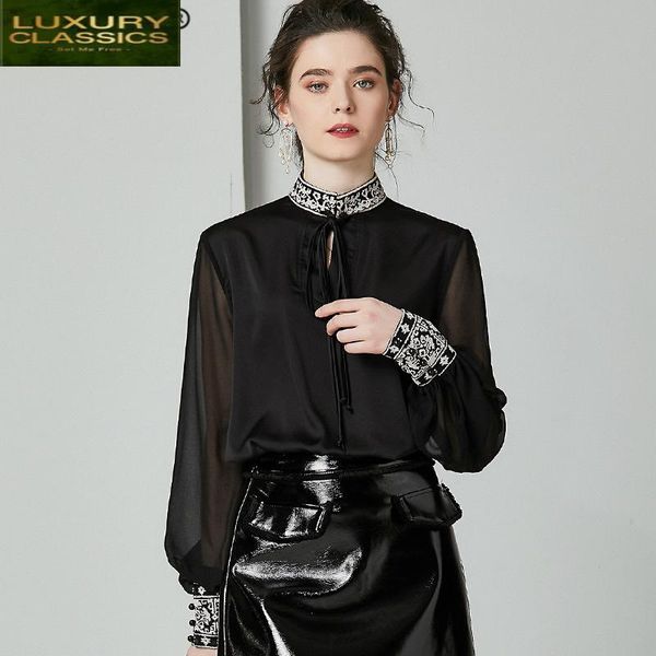 women's blouses & shirts silk summ women blouse shirt womens and elegant long sleeve office wear korean fashion clothes 924155, White
women's blouses & shirts silk summ women blouse shirt womens and elegant long sleeve office wear korean fashion clothes 924155, White