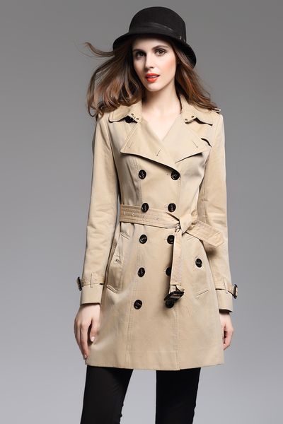 women's trench coats long classic windbreaker waterproof british high-end english style autumn winter gabadian solid color size coat g7, Tan;black
women's trench coats long classic windbreaker waterproof british high-end english style autumn winter gabadian solid color size coat g7, Tan;black