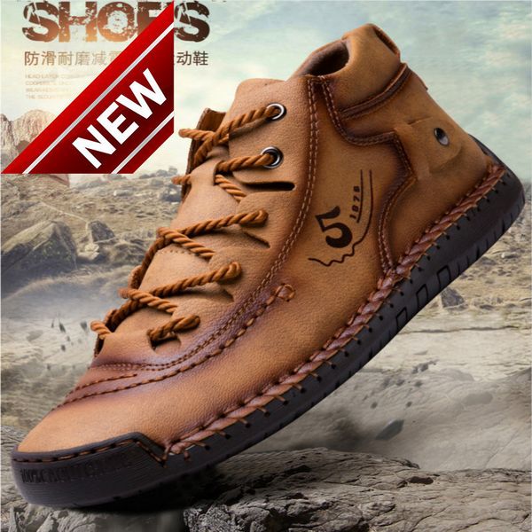 men's hand sewn 48 size outdoor boots korean version british trend dress shoes autumn, Black
men's hand sewn 48 size outdoor boots korean version british trend dress shoes autumn, Black