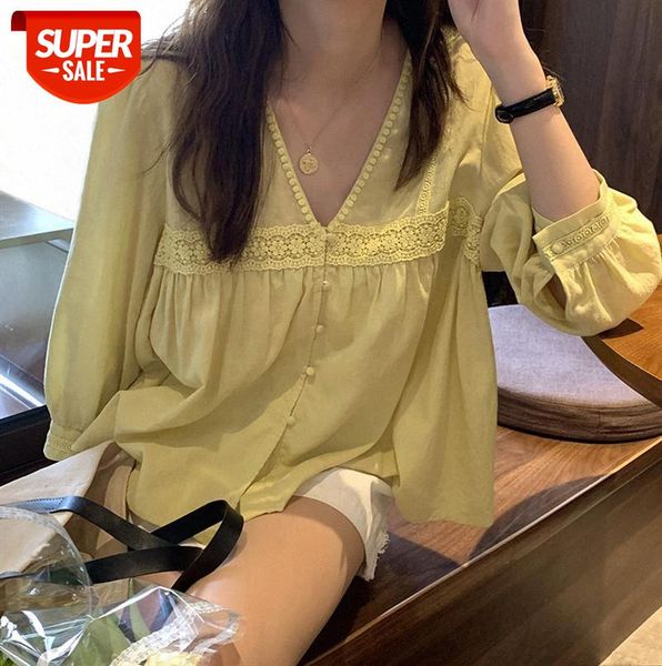 huang zheng v-neck lace long-sleeved shirt female korean style loose lazy casual c86303 #r97u, Black;gray
huang zheng v-neck lace long-sleeved shirt female korean style loose lazy casual c86303 #r97u, Black;gray