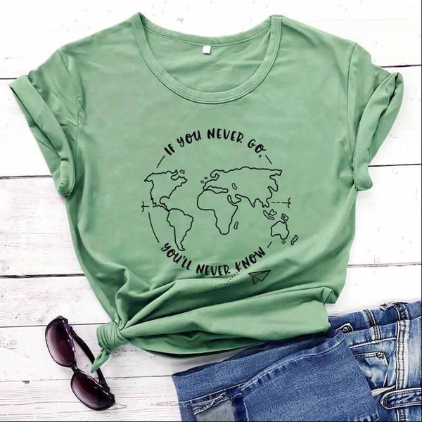 if womens t shirts you never go youll know arrival summer 100%cotton funny shirt vacation travel vacay, White
if womens t shirts you never go youll know arrival summer 100%cotton funny shirt vacation travel vacay, White