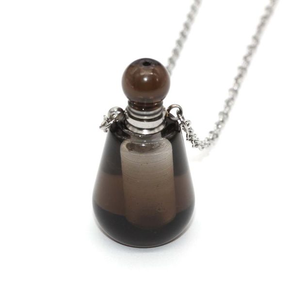 pendant necklaces 100-unique 1 pcs stainless steel perfume bottle smoky quartzs necklace for anniversary jewerlry, Silver
pendant necklaces 100-unique 1 pcs stainless steel perfume bottle smoky quartzs necklace for anniversary jewerlry, Silver