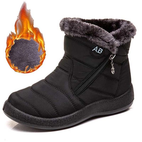 boots 2021 women waterproof shoes for zipper ankle chunky female winter snow plus size botas mujer, Black
boots 2021 women waterproof shoes for zipper ankle chunky female winter snow plus size botas mujer, Black