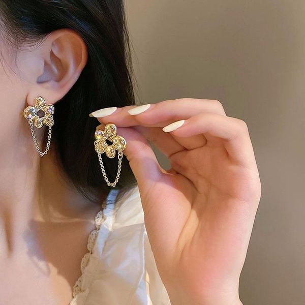 hoop & huggie small flower plating gold earrings women summer beach casual jewelry accessories, Golden;silver
hoop & huggie small flower plating gold earrings women summer beach casual jewelry accessories, Golden;silver
