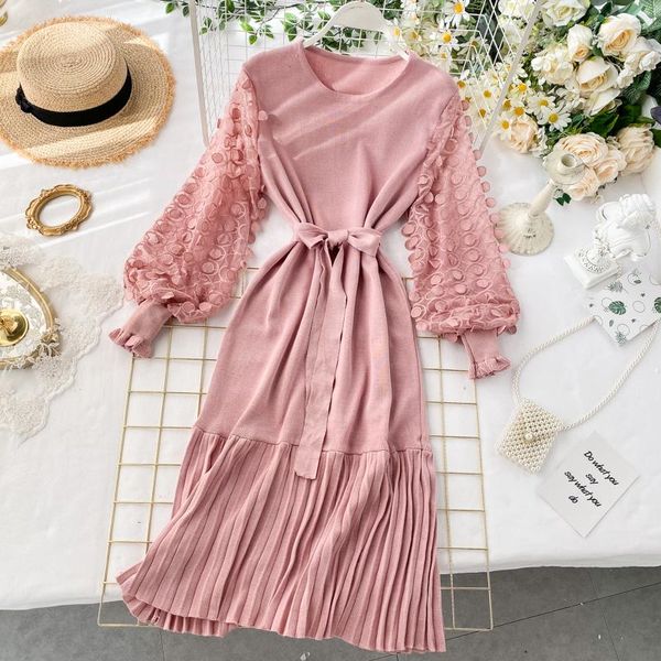 casual dresses autumn winter lady elegant knitted sweater dress 2021 korea women sweat puff sleeve empire pleated vestidos a851, Black;gray
casual dresses autumn winter lady elegant knitted sweater dress 2021 korea women sweat puff sleeve empire pleated vestidos a851, Black;gray