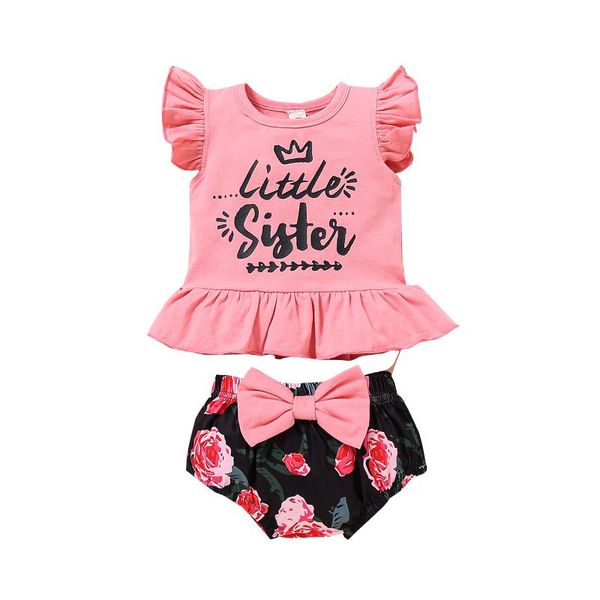 rompers 2021 summer clothing 2pcs baby girl clothes, ruffle sleeve letter print + floral bloomers set, Blue
rompers 2021 summer clothing 2pcs baby girl clothes, ruffle sleeve letter print + floral bloomers set, Blue
