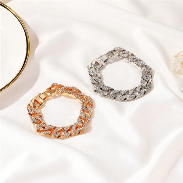 link, chain modyle hip hop full stone bling iced out pave female bracelet miami cuban link bracelets for men women jewelry, Black
link, chain modyle hip hop full stone bling iced out pave female bracelet miami cuban link bracelets for men women jewelry, Black
