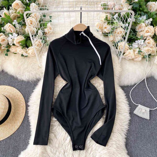 singreiny casual zippers fitness rompers women bodysuit long sleeve regular jumpsuit fashion streetwear outfits overalls 210419, Black;white
singreiny casual zippers fitness rompers women bodysuit long sleeve regular jumpsuit fashion streetwear outfits overalls 210419, Black;white