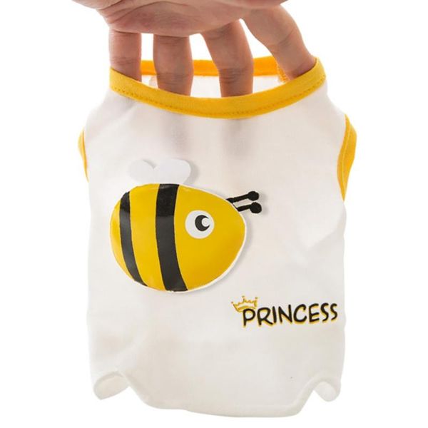 dog apparel breathable summer cotton clothes thin cartoon bee print sling vest puppy t-shirt for small dogs 1
dog apparel breathable summer cotton clothes thin cartoon bee print sling vest puppy t-shirt for small dogs 1