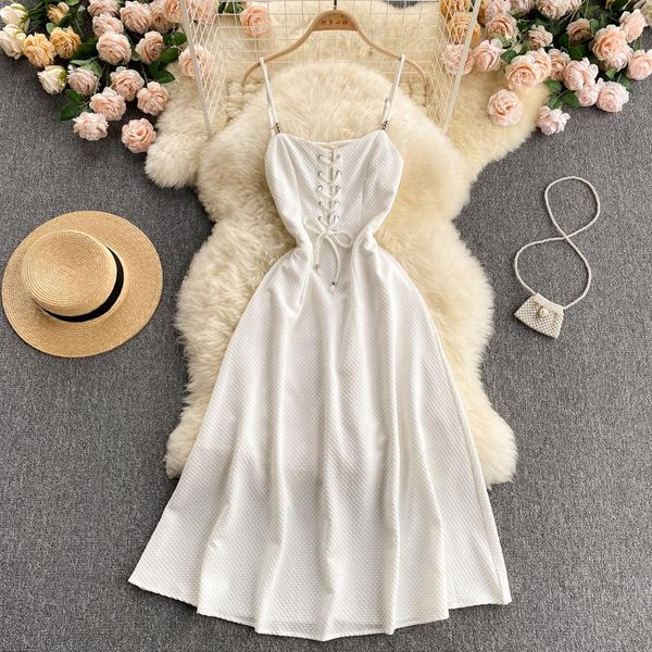 casual dresses singreiny women korean strap dress elegant solid sleeveless a-line summer fashion off shoulder vacation sundress, Black;gray
casual dresses singreiny women korean strap dress elegant solid sleeveless a-line summer fashion off shoulder vacation sundress, Black;gray