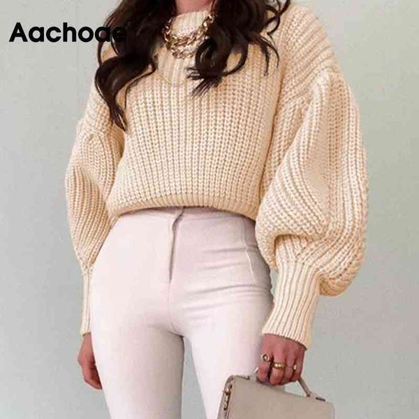 aachoae chic women lantern long sleeve sweaters solid color casual o neck knitted jumpers fashion ladies pullover 210413, White;black
aachoae chic women lantern long sleeve sweaters solid color casual o neck knitted jumpers fashion ladies pullover 210413, White;black
