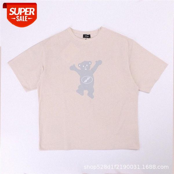 spring and summer we11 irregular temperature change color colorful logo zipper bear short sleeve batch #wg5m, White;black
spring and summer we11 irregular temperature change color colorful logo zipper bear short sleeve batch #wg5m, White;black