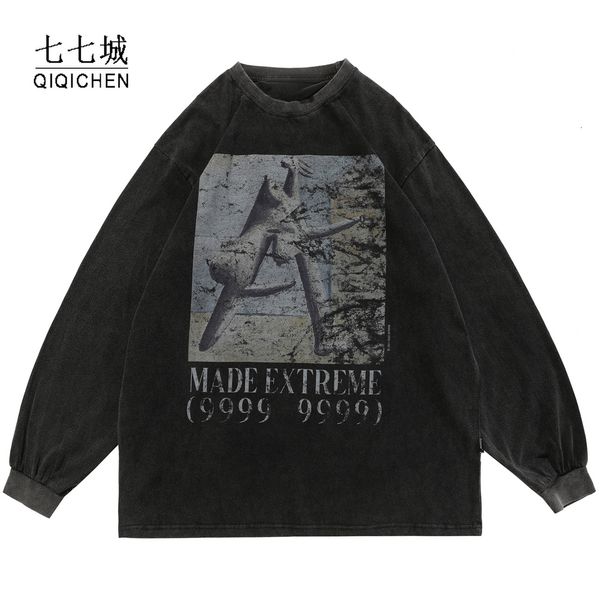 vintage harajuku hip hop washed sweatshirt men streetwear letter print pullover autumn cotton oversize long sleeve t shirt, White;black
vintage harajuku hip hop washed sweatshirt men streetwear letter print pullover autumn cotton oversize long sleeve t shirt, White;black