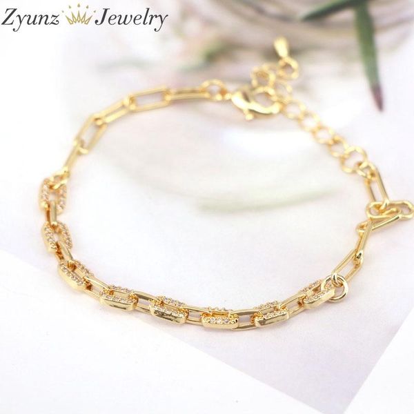charm bracelets 5pcs, link chain bracelet for women girl gold color cz micro pave woman jewelry gifts, Golden;silver
charm bracelets 5pcs, link chain bracelet for women girl gold color cz micro pave woman jewelry gifts, Golden;silver