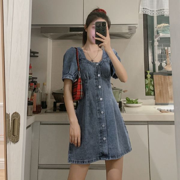 woolen denim dress womens summer tight waist dignified goddess fan high waist a- line puff sleeve punk streetwear korean s, Black;gray
woolen denim dress womens summer tight waist dignified goddess fan high waist a- line puff sleeve punk streetwear korean s, Black;gray