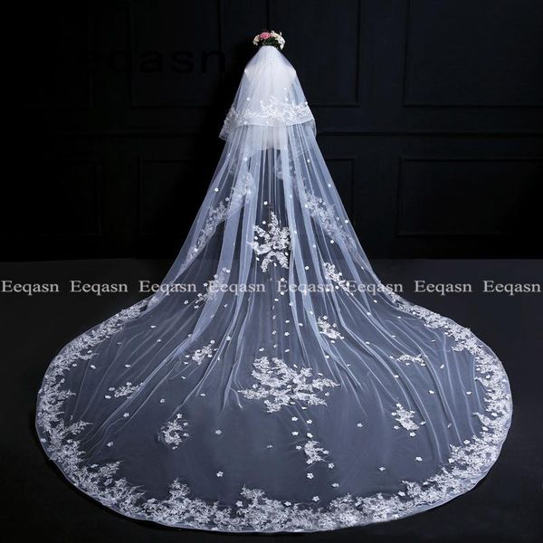 bridal veils real po two layers ivory long wedding veil with flowers soft tulle lace applique comb 2021, Black
bridal veils real po two layers ivory long wedding veil with flowers soft tulle lace applique comb 2021, Black