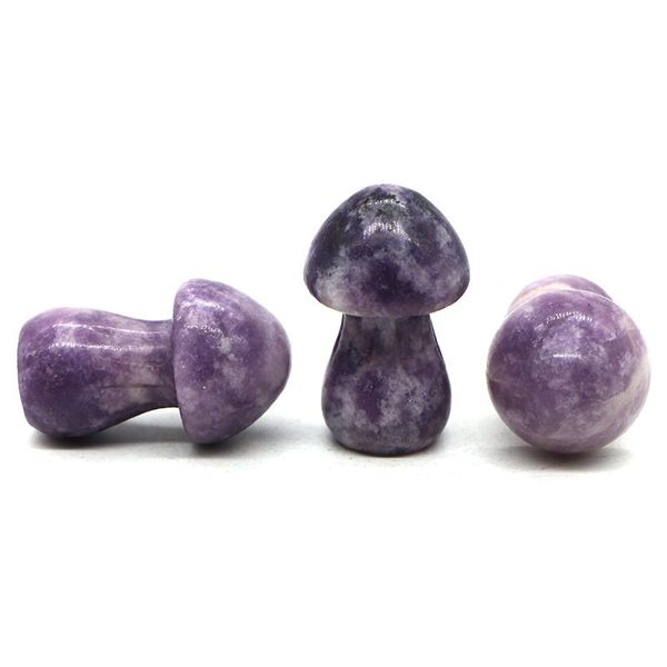 Other 1.5" Natural Lilac Lepidolite Mushroom Statue Hand Carved Healing Crystal Crafts Furnishing Decoration Reiki Gem Table Trinket
Other 1.5" Natural Lilac Lepidolite Mushroom Statue Hand Carved Healing Crystal Crafts Furnishing Decoration Reiki Gem Table Trinket