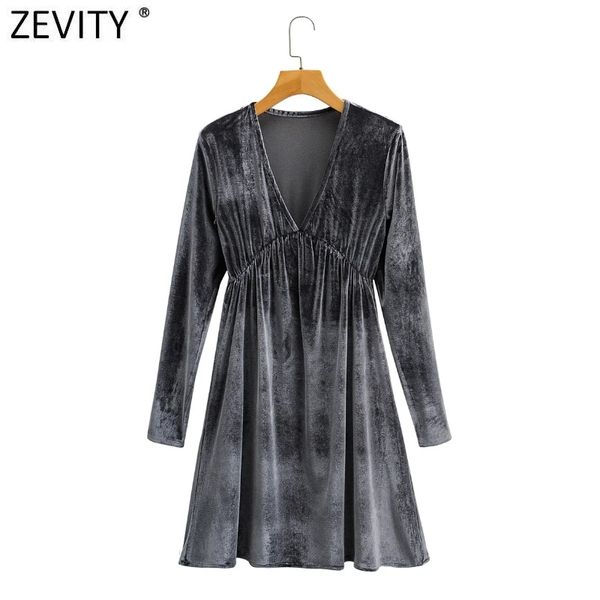 zevity women vintage v neck pleats solid velvet mini dress femme retro long sleeve casual vestido chic a line dresses ds4804 210419, Black;gray
zevity women vintage v neck pleats solid velvet mini dress femme retro long sleeve casual vestido chic a line dresses ds4804 210419, Black;gray