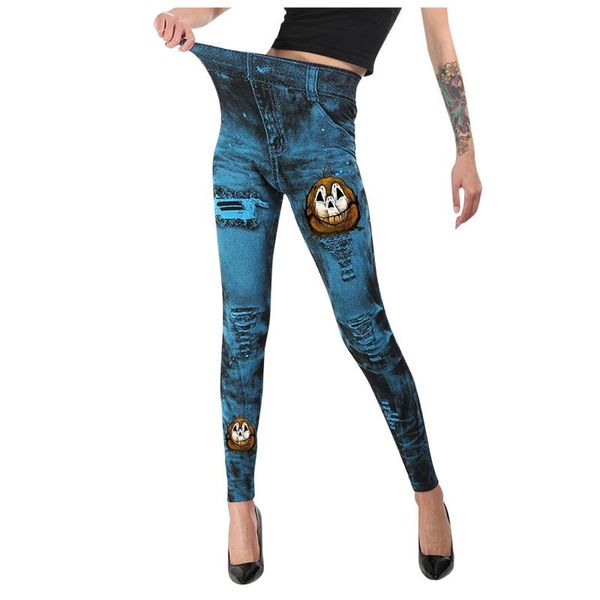 women's pants & capris ladies printed thin mid-waist high stretch elastic women's halloween, Black;white
women's pants & capris ladies printed thin mid-waist high stretch elastic women's halloween, Black;white