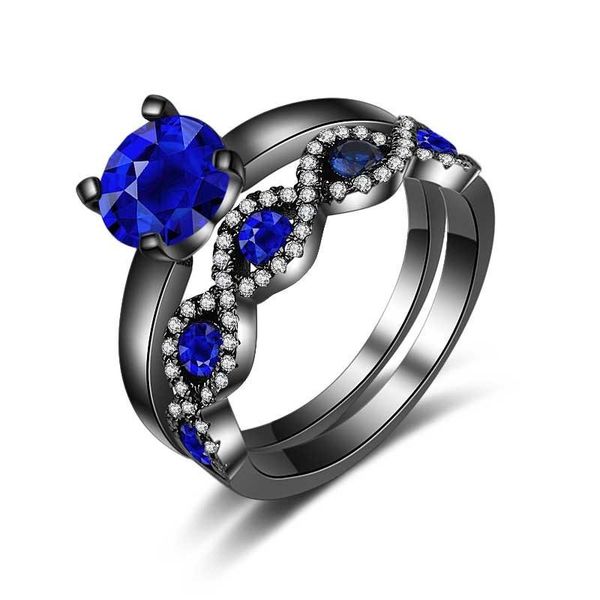 cluster rings yoromer double blue stone ring jewelry cubic zircon ladies simple ball copper plating accessories, Golden;silver
cluster rings yoromer double blue stone ring jewelry cubic zircon ladies simple ball copper plating accessories, Golden;silver