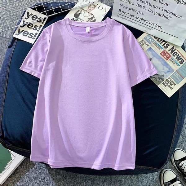 women's t-shirt solid color simple and comfortable fashion casual short-sleeved summer #p30, White
women's t-shirt solid color simple and comfortable fashion casual short-sleeved summer #p30, White