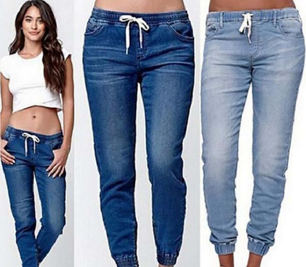 women's jeans 2021 style fashion elastic waist vintage denim pants lace- up pencil casual long trousers, Blue
women's jeans 2021 style fashion elastic waist vintage denim pants lace- up pencil casual long trousers, Blue