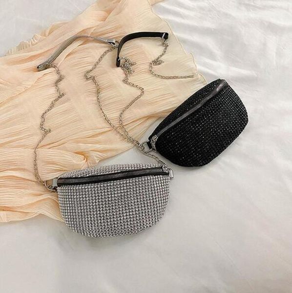women's fashion chest bag selling, inlaid with white rhinestones, shiny outdoor sports riding, portable mini one-shoulder messenger2021
women's fashion chest bag selling, inlaid with white rhinestones, shiny outdoor sports riding, portable mini one-shoulder messenger2021