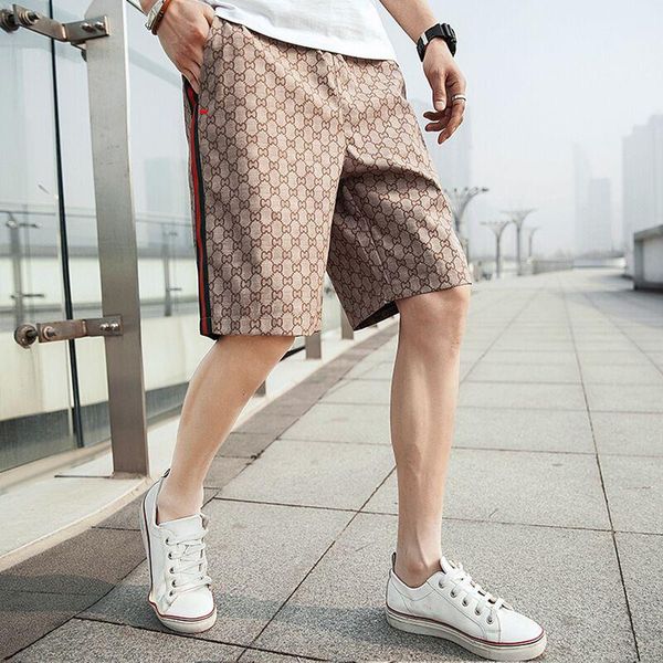 men's shorts 2021 summer casual loose five-cent pants sports knit straight korean version of the, White;black
men's shorts 2021 summer casual loose five-cent pants sports knit straight korean version of the, White;black