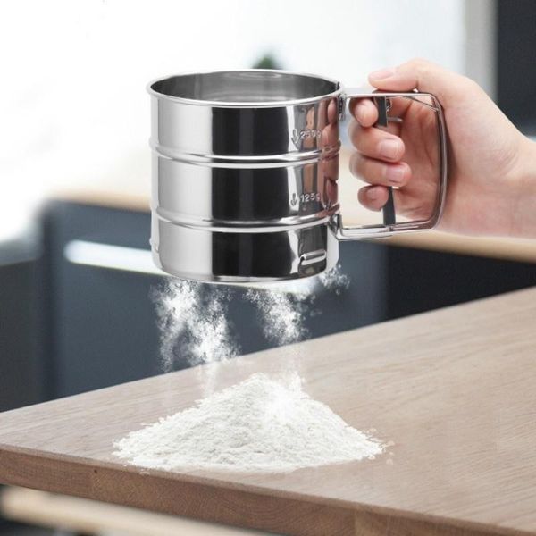hand-held small flour sieve baking utensils stainless steel cup powder & pastry tools
hand-held small flour sieve baking utensils stainless steel cup powder & pastry tools