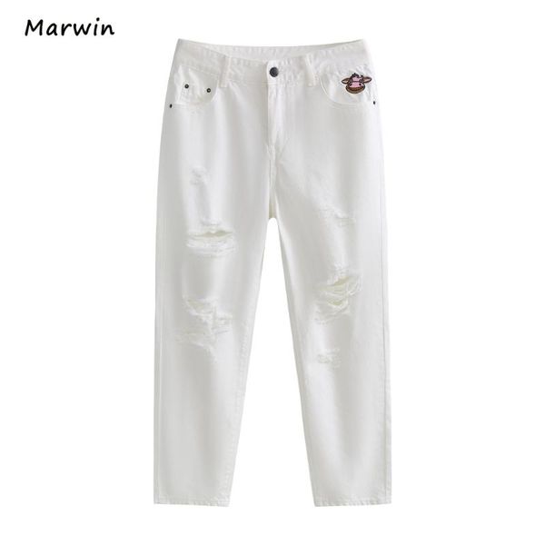 marwin 2021 -coming spring solid high waist thin ankle-length hole embroidery white jeans street style women pants women's, Blue
marwin 2021 -coming spring solid high waist thin ankle-length hole embroidery white jeans street style women pants women's, Blue