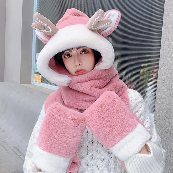 hats, scarves & gloves sets hat for women winter imitation fur cute antlers wild cold warm cap scarf all-in-one suit, Blue;gray
hats, scarves & gloves sets hat for women winter imitation fur cute antlers wild cold warm cap scarf all-in-one suit, Blue;gray