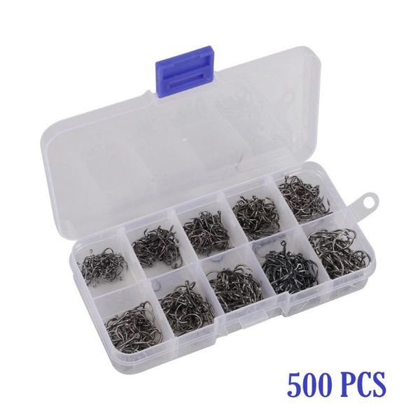 500pcs/box fishing hooks set carbon steel single circle fishhook jip barbed carp sea tackle accessories
500pcs/box fishing hooks set carbon steel single circle fishhook jip barbed carp sea tackle accessories
