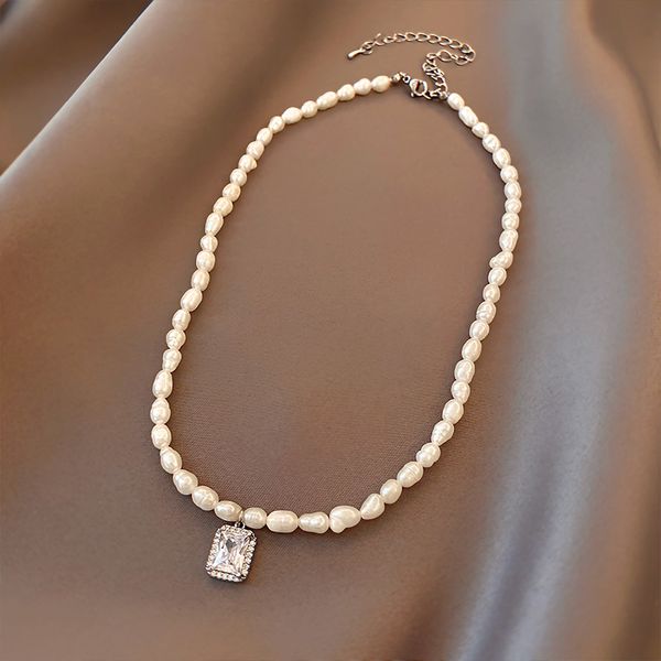 xianlan542 baroque pearls natural female summer light luxury niche collarbone new ins cold wind necklace chain, Silver
xianlan542 baroque pearls natural female summer light luxury niche collarbone new ins cold wind necklace chain, Silver
