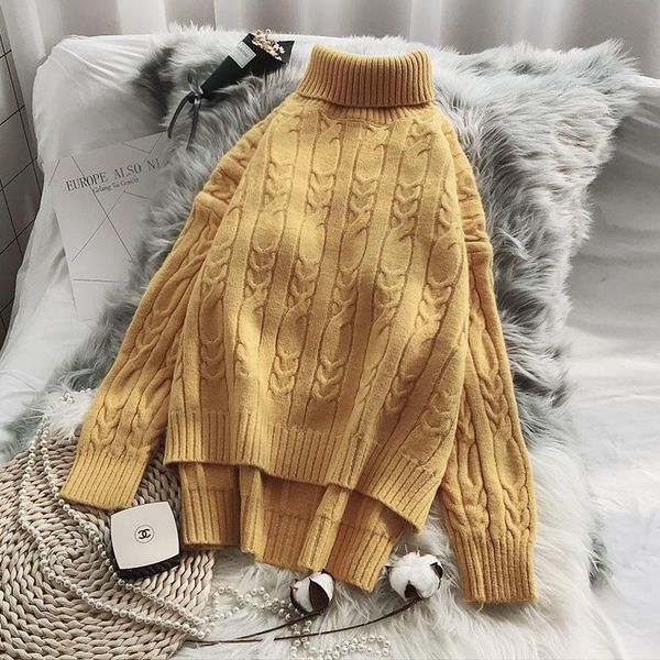 women's sweaters autumn winter fashion turtleneck knitted sweater women pullover korean 4 color high collar knitting female jumpers la, White;black
women's sweaters autumn winter fashion turtleneck knitted sweater women pullover korean 4 color high collar knitting female jumpers la, White;black