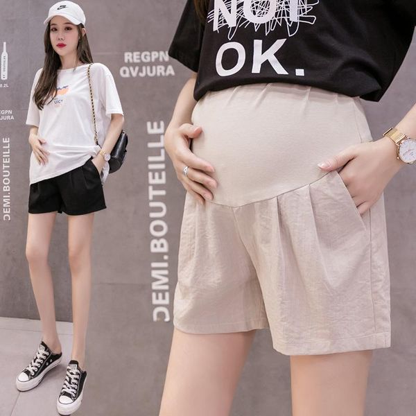 maternity bottoms 1533# leisure pants cotton linen fashion shorts support abdomen elastic pregnant women belly, White
maternity bottoms 1533# leisure pants cotton linen fashion shorts support abdomen elastic pregnant women belly, White