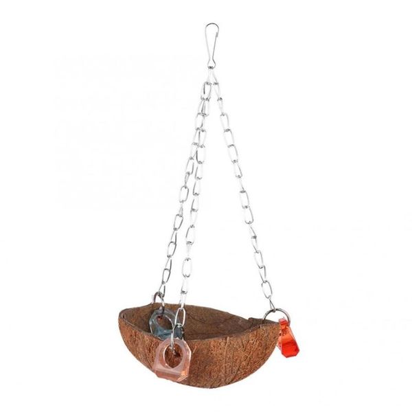 other bird supplies toy pet birds coconut shell hanging basket sling with acrylic rings for hammock
other bird supplies toy pet birds coconut shell hanging basket sling with acrylic rings for hammock