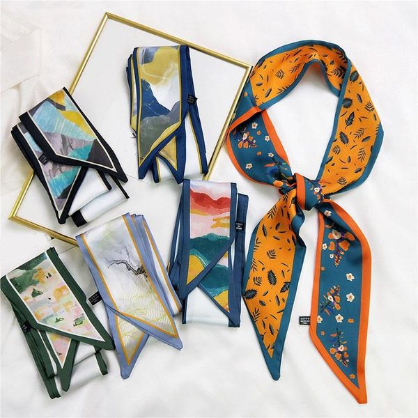 scarves korean silk scarf women girls turban bag skinny design wrist towel neckerchief small long ribbon headband, Blue;gray
scarves korean silk scarf women girls turban bag skinny design wrist towel neckerchief small long ribbon headband, Blue;gray