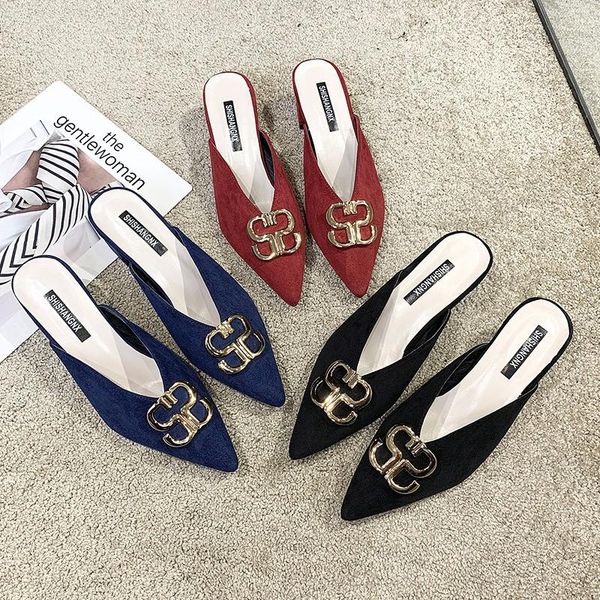 summer pointed toe high heels pu solid mules shoes for women indoor outdoor office slippers ladies slides thin, Black
summer pointed toe high heels pu solid mules shoes for women indoor outdoor office slippers ladies slides thin, Black