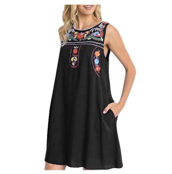 casual dresses vintage summer dress women embroidery print chiffon sleeveless mini bandage o-neck 2021 fashion plus size, Black;gray
casual dresses vintage summer dress women embroidery print chiffon sleeveless mini bandage o-neck 2021 fashion plus size, Black;gray