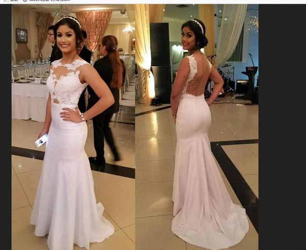 long satin women prom dresses formal party gowns scoop neck cap sleeve white mermaid evening gowns vestido de festa, Black
long satin women prom dresses formal party gowns scoop neck cap sleeve white mermaid evening gowns vestido de festa, Black