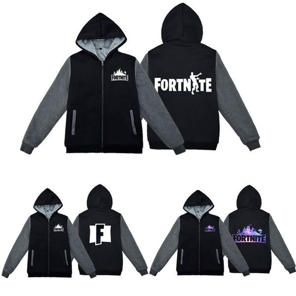 men's hoodies fortress night surrounding fortnite sweater game plush thickened cardigan jacket for men and women in winter, Black
men's hoodies fortress night surrounding fortnite sweater game plush thickened cardigan jacket for men and women in winter, Black