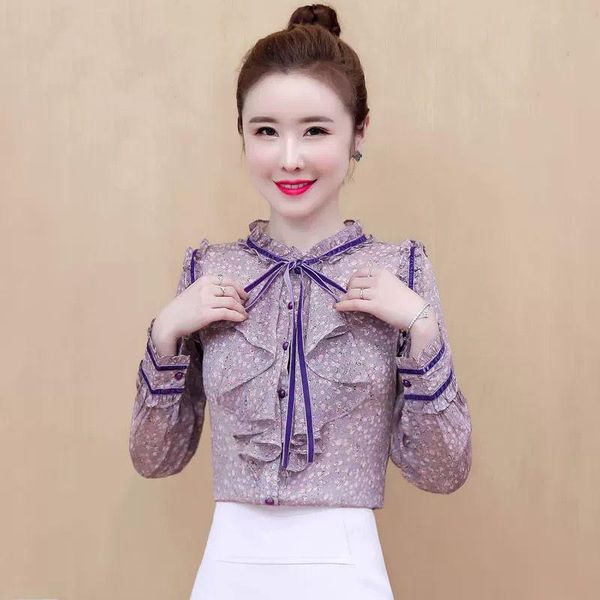 women's blouses & shirts chiffon shirt 2021 spring dot blouse design fashion all-match western style women, White
women's blouses & shirts chiffon shirt 2021 spring dot blouse design fashion all-match western style women, White