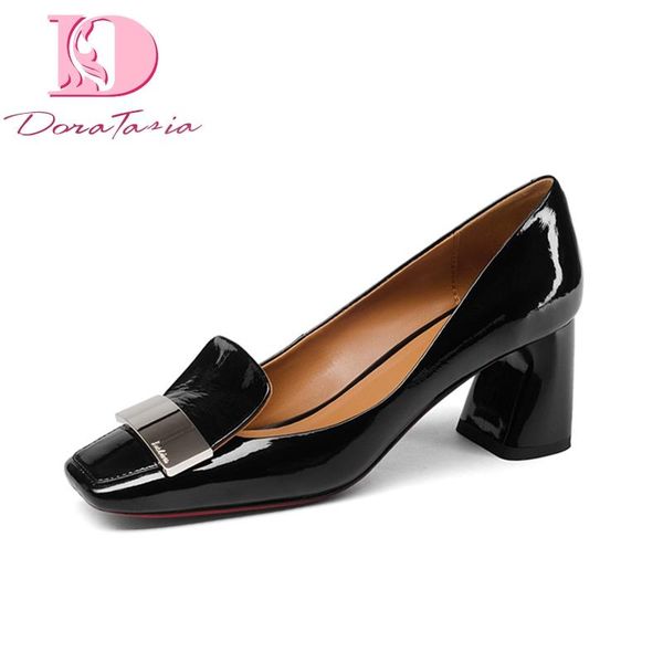 dress shoes doratasia brand genuine leather square toe high heels slip-on woman fashion spring pumps big size 33-43, Black
dress shoes doratasia brand genuine leather square toe high heels slip-on woman fashion spring pumps big size 33-43, Black