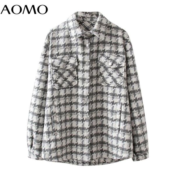 women's jackets aomo women gray plaid thick wool coats jacket loose long sleeves pocket 2021 ladies elegant autumn winter coat qw37, Black;brown
women's jackets aomo women gray plaid thick wool coats jacket loose long sleeves pocket 2021 ladies elegant autumn winter coat qw37, Black;brown