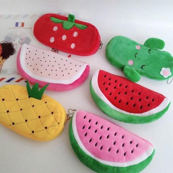 cute fruit watermelon cactus plush pencil case cosmetic bag pen box for girls gift stationery pouch school office supplies bags
cute fruit watermelon cactus plush pencil case cosmetic bag pen box for girls gift stationery pouch school office supplies bags